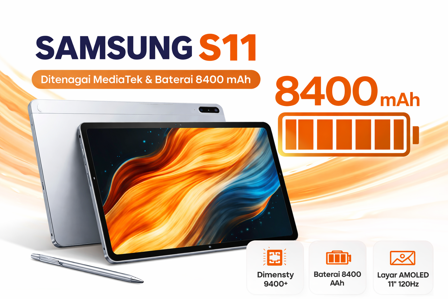 Samsung S11 Ditenagai MediaTek Dimensity 9400+ dan Baterai 8400 mAh