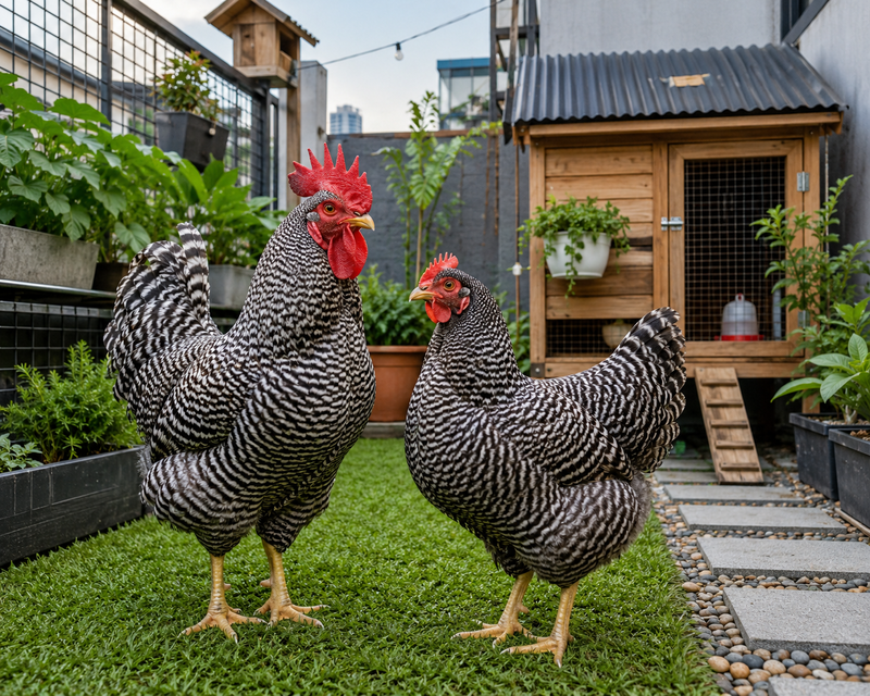 Ayam Barred Rock - Ayam Unggul Asal Amerika terkenal Sangat Jinak