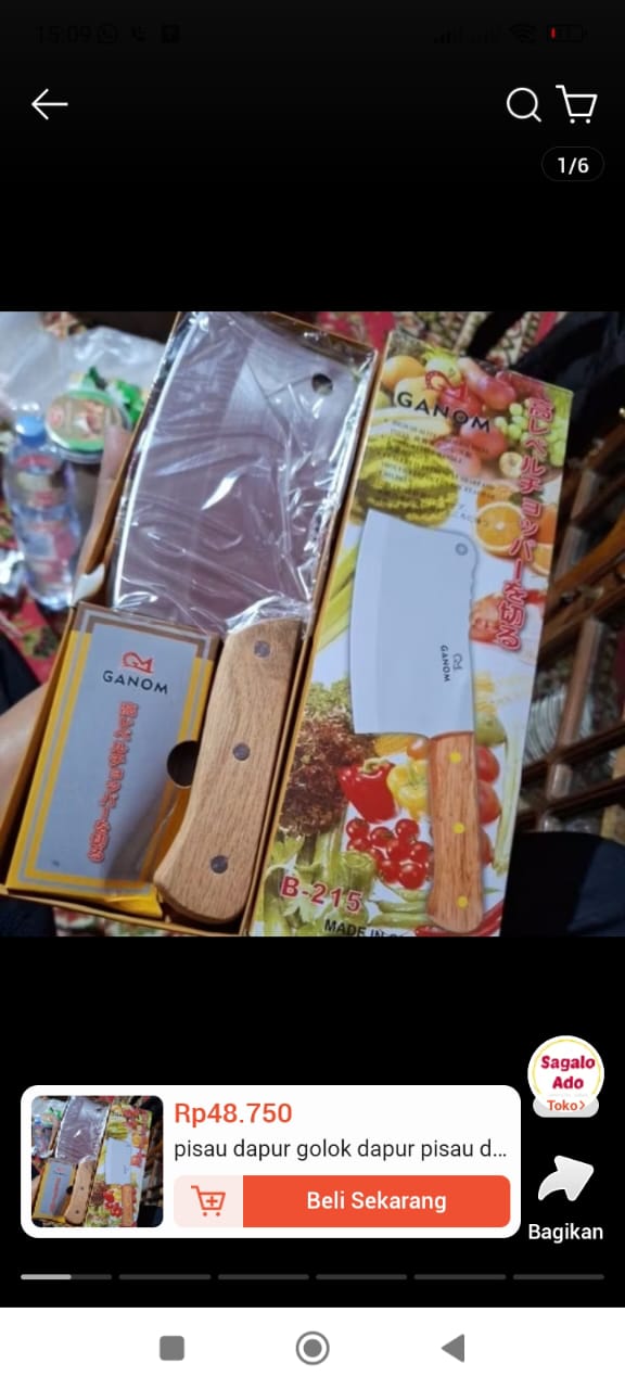 Pisau Daging/Pisau CIngcang/Pisau potong sayur tajam