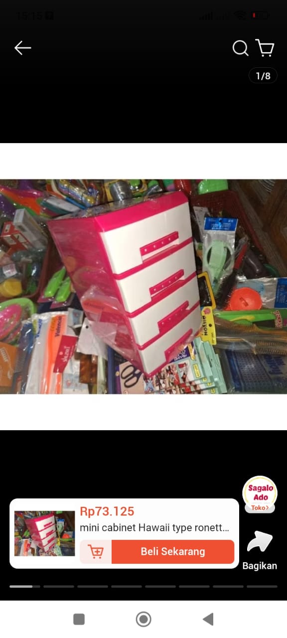 Laci Hawaii MIni Susun 5 Laci Mini Hawaii (BUKAN LEMARI BAJU)