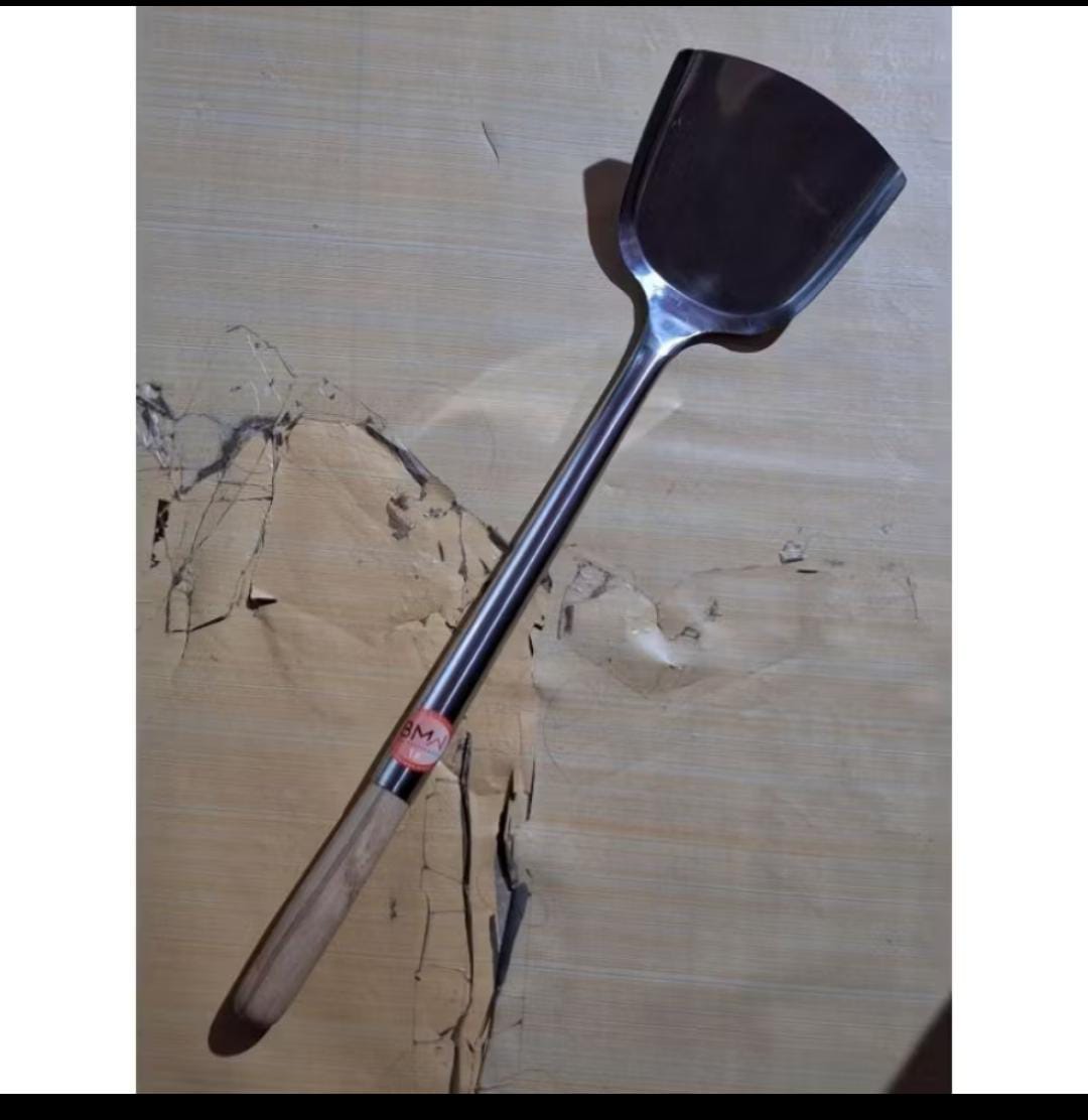 Spatula Sodet Sutil Centong Stainless BGN MBG Besar Katel Kuali Wok Wajan 