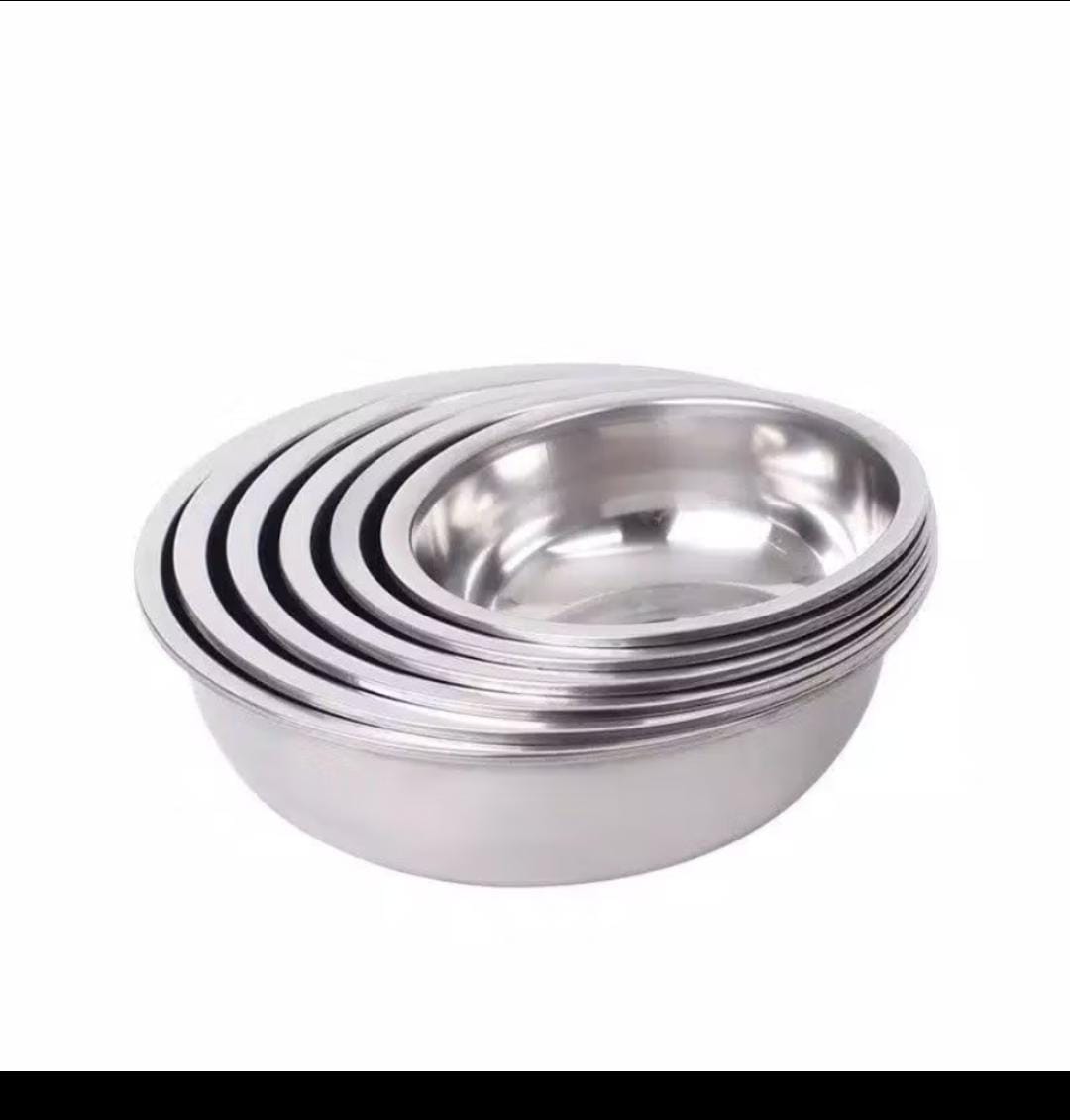 6 PCS baskon Stainless /Panci /Serba guna Set 6 Ukuran 14 24cm