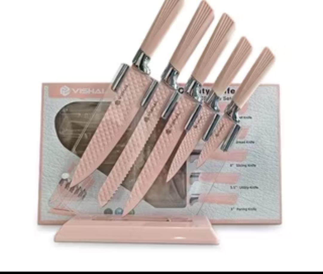 VISHAL Diamond Knives Set Pisau Berlian Cookware Pisau Dapur Anti Lengket VS 1844