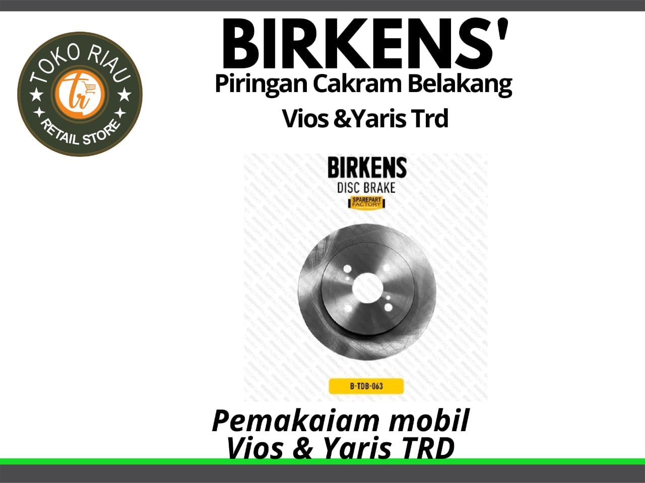 Piringan Cakram Disc Brake Depan New Vios LImo & Yaris TRD 