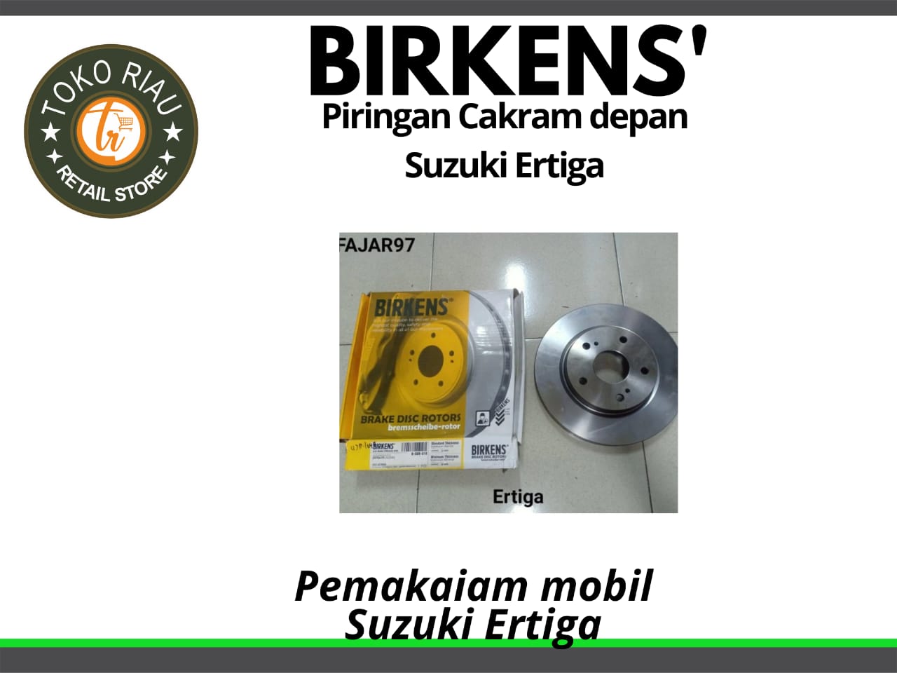 Piringan Cakram Depan Birkens untuk Suzuki Ertiga