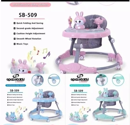 Baby Walker Space Baby 509 / Alat Bantu Berjalan Bayi Pakai Musik
