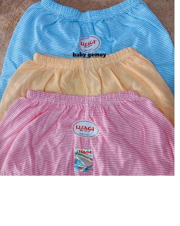 3 pcs Usagi Celana Panjang Usagi Salur Ukuran L Katun SNI