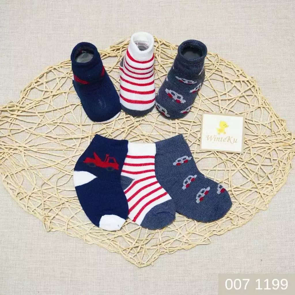 Winteku Kaos Kaki Bayi New Born Lucu 3 pasang