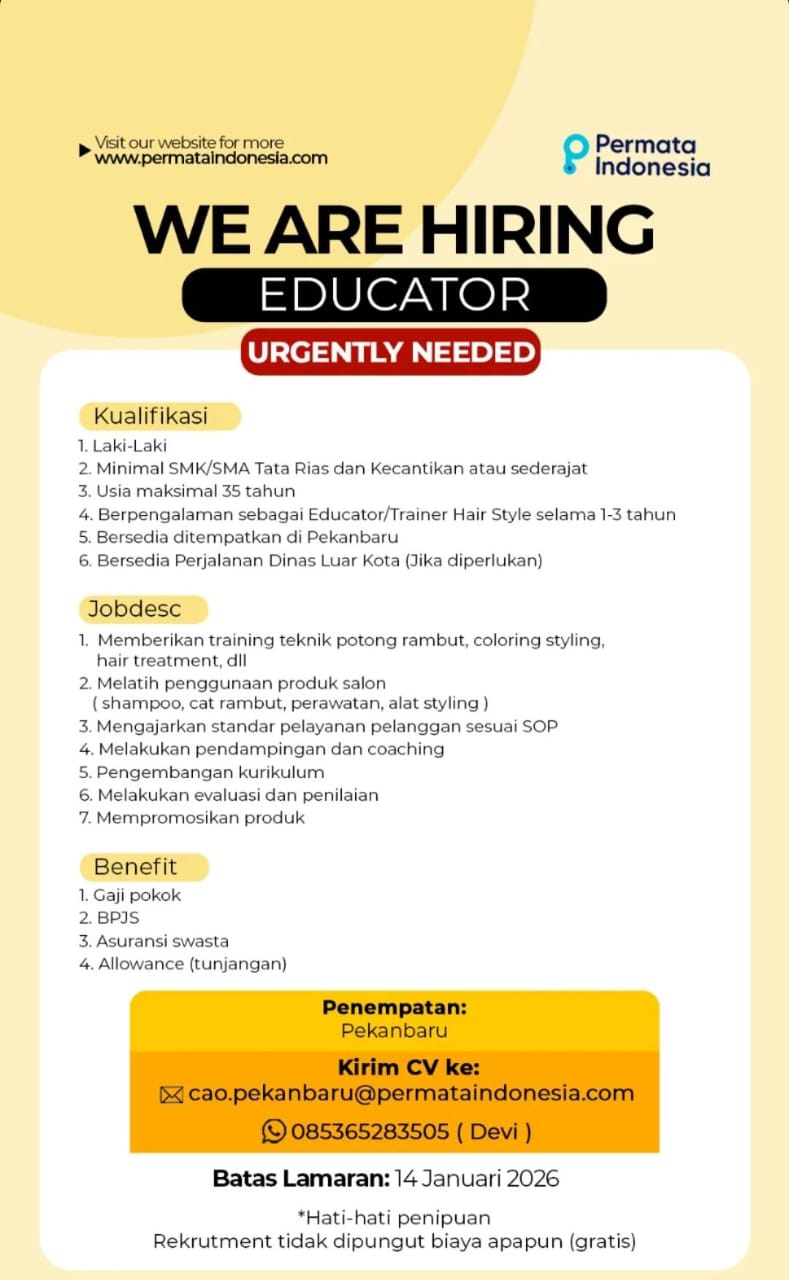 Lowongan Kerja Permata Indonesia 