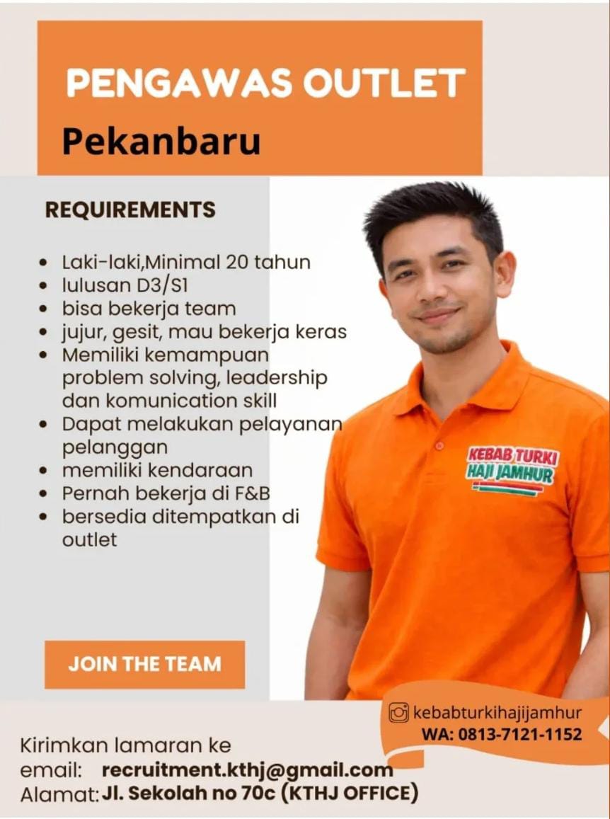 Lowongan kerja Outlet