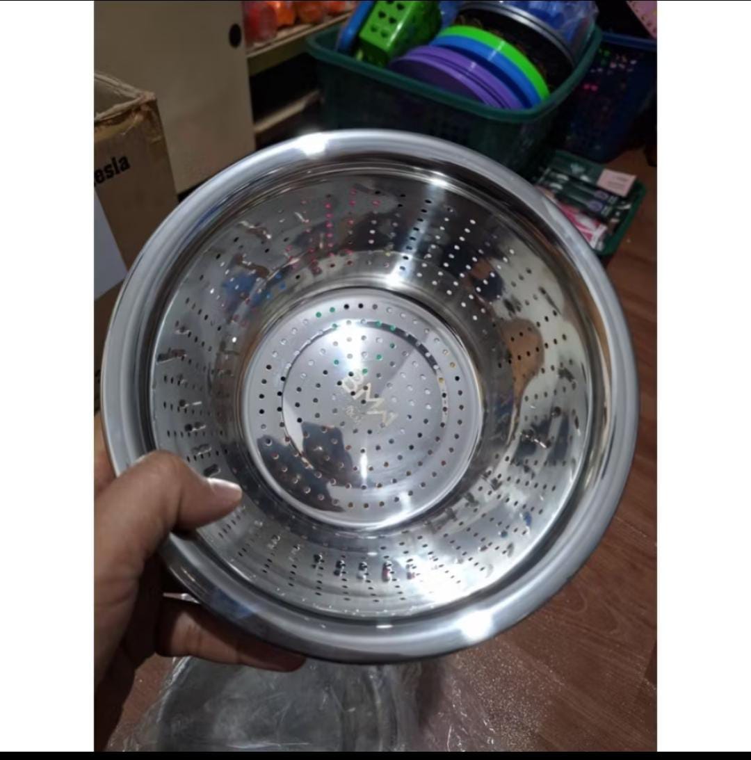 Panci Penggorengan + Saringan Stainless Premium 