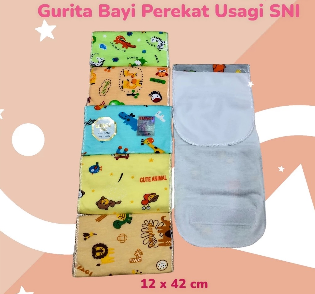 Usagi Gurita Bayi Lem Gold Warna / Perekat Isi 6 pcs Katun SNI Pekanbaru