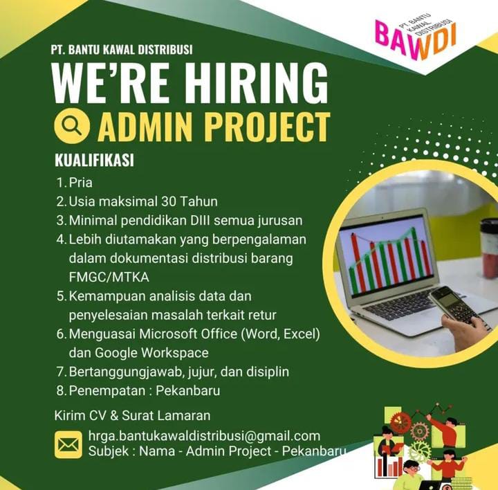 Lowongan Kerja Admin Project Pekanbaru