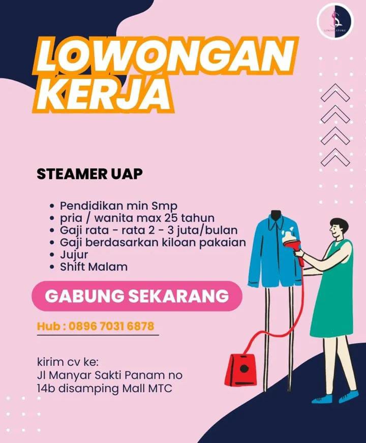 Lowongan Kerja Steamer Uap Pekanbaru