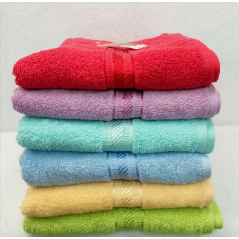 Merah Putih Handuk Merah Putih Ukuran Dewasa 70x135cm - Katun Lembut, Menyerap Ai