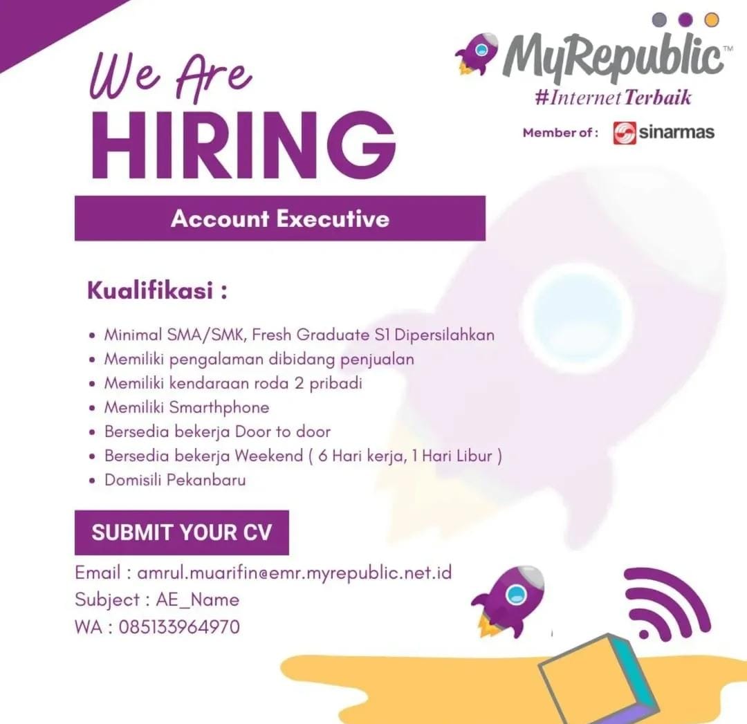 Lowongan Kerja Account Execituve Pekanbaru