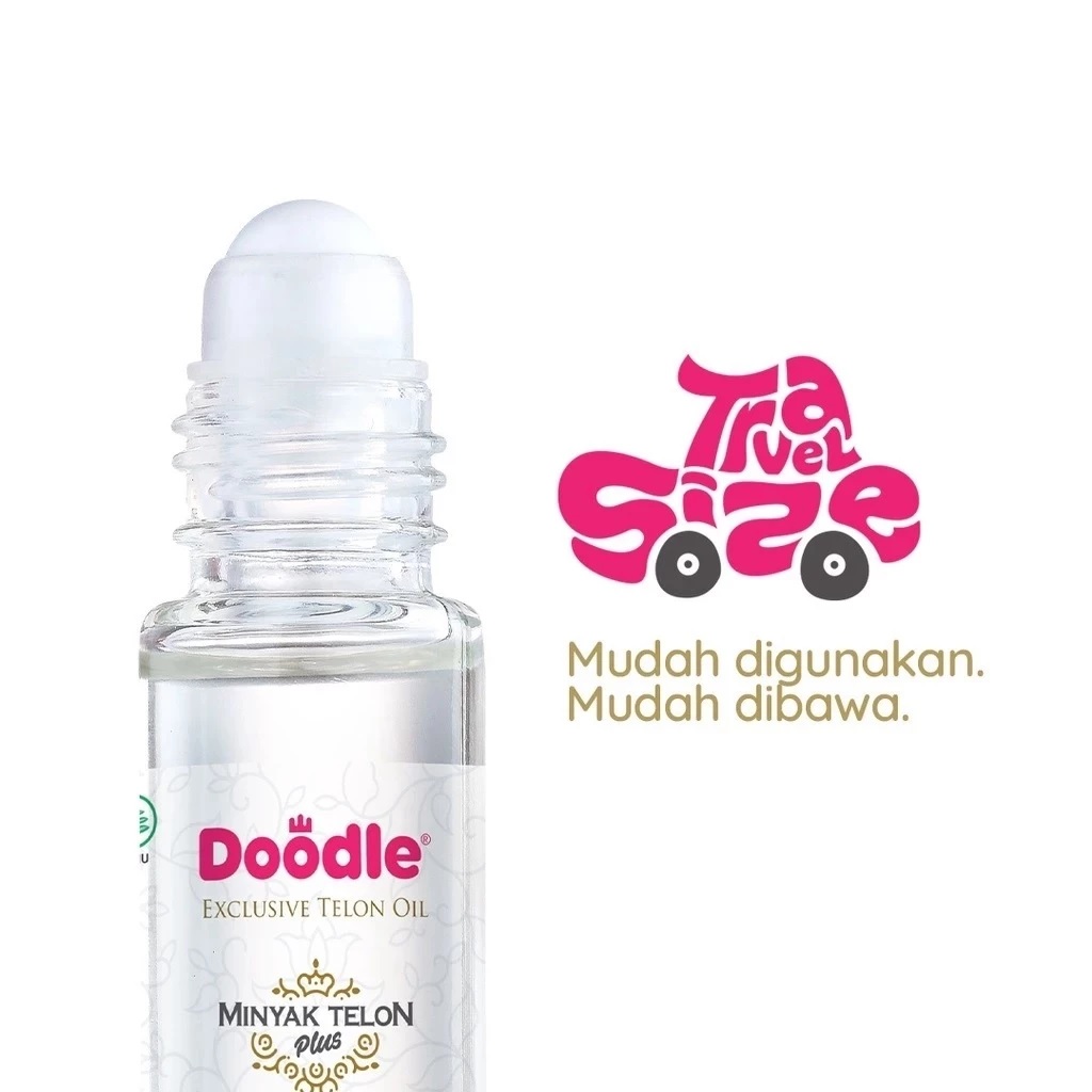 Doodle Minyak Telon Plus / Doodle Minyak Telon Green Tea 10 ml Travel Size