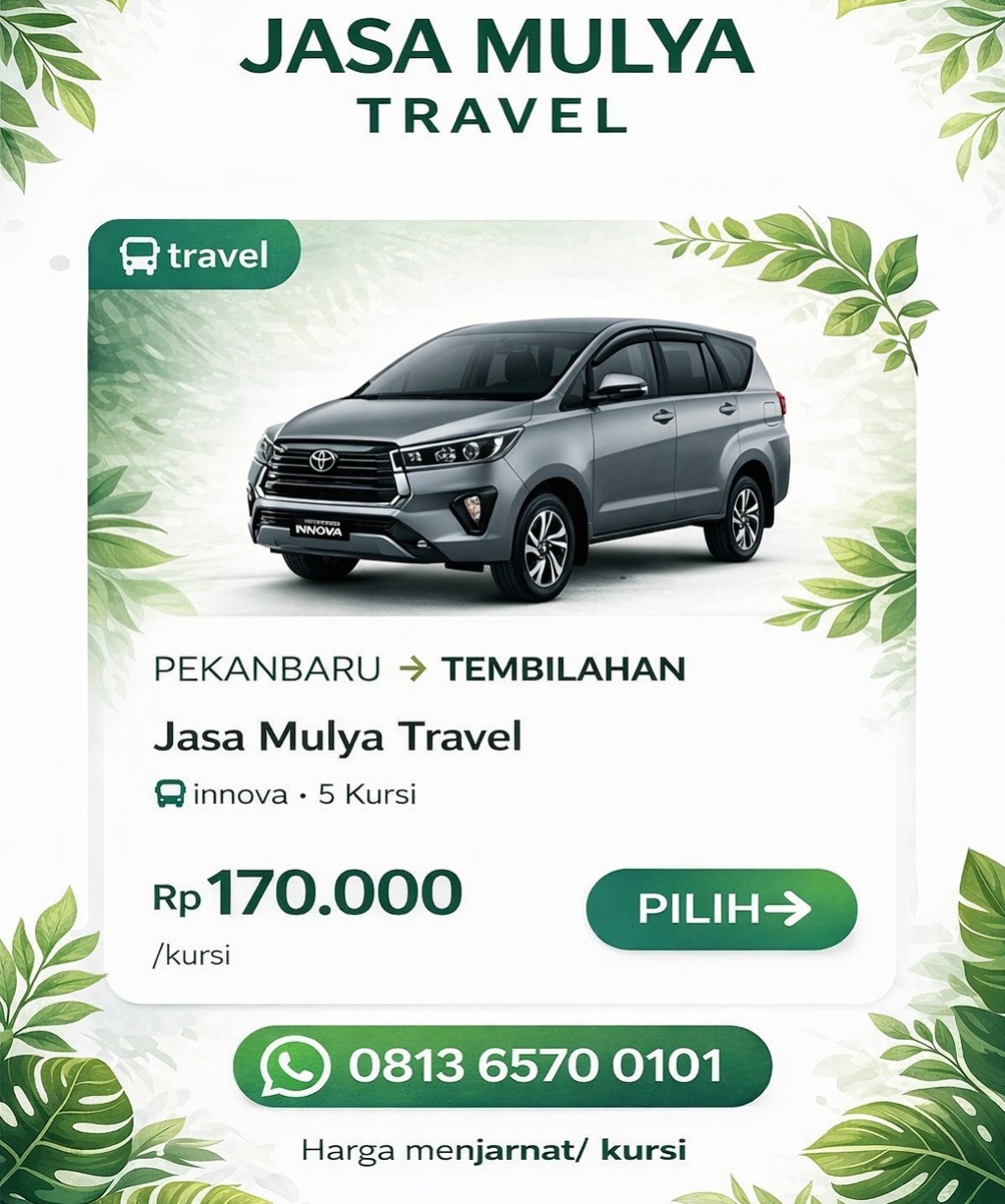 Travel Pekanbaru - Tembilahan