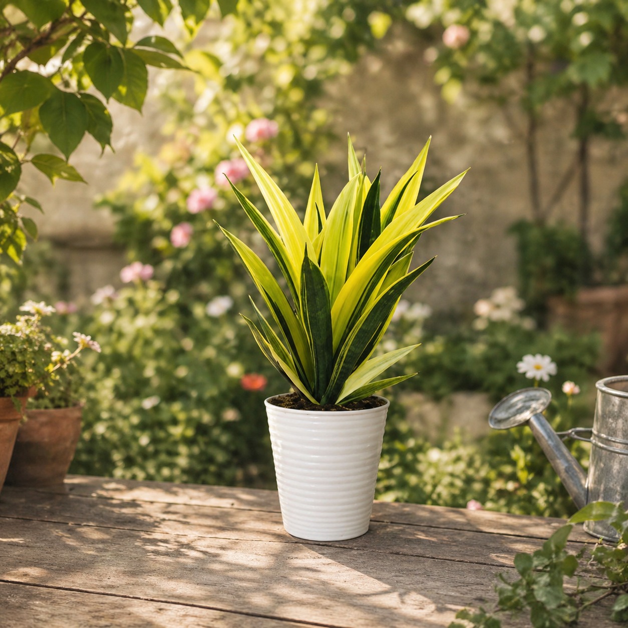 Sansevieria Gold Flame – Sentuhan Emas yang Bikin Rumah Makin Elegan - Pekanbaru