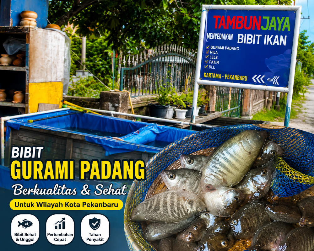 Jual Bibit Gurami Padang Kota Pekanbaru – Toko Tambun Jaya